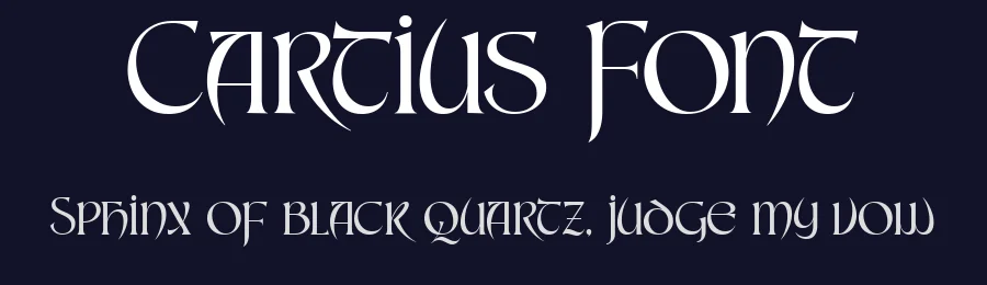 Cartius Font by burntilldead — Display Font — thumbnail 2