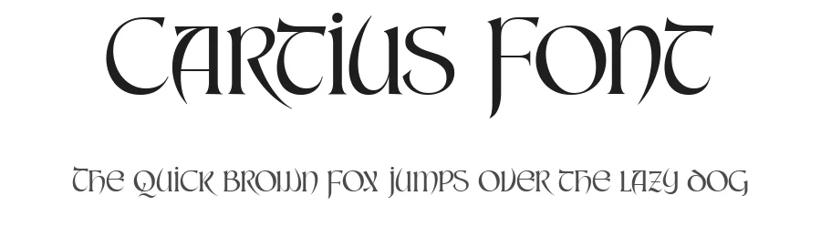 Cartius Font by burntilldead — Display Font