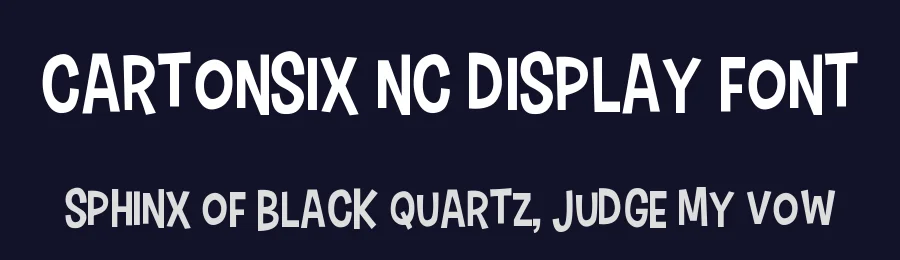 Cartonsix NC Display Font by Jayvee Enaguas — Sans Serif Font — thumbnail 2