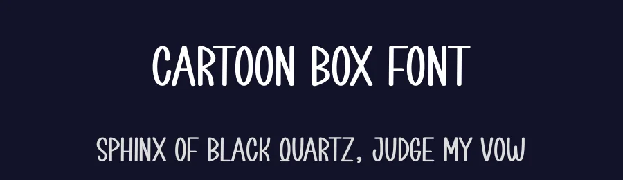 Cartoon Box Font by creativeletter — Display Font — thumbnail 2