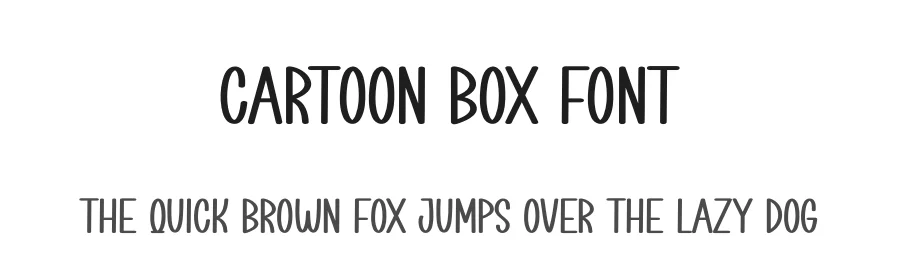 Cartoon Box Font by creativeletter — Display Font
