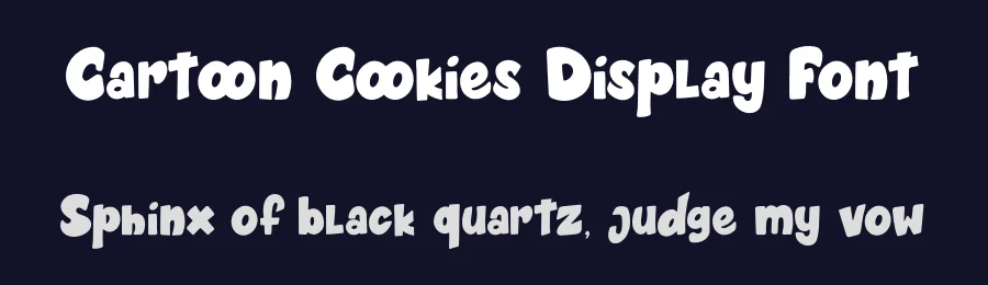 Cartoon Cookies Display Font by fontkong — Display Font — thumbnail 2