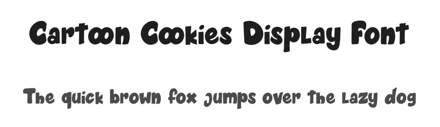 Cartoon Cookies Display Font by fontkong — Display Font