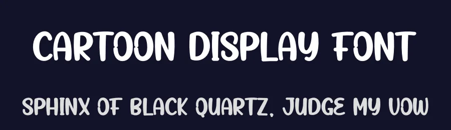 Cartoon Display Font by creativeletter — Display Font — thumbnail 2