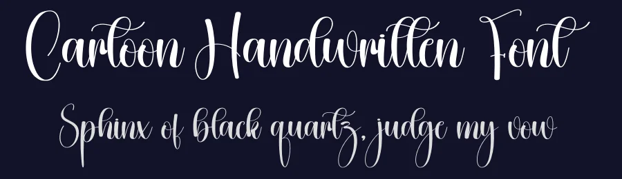 Cartoon Handwritten Font by creativeletter — Script Handwritten Font — thumbnail 2