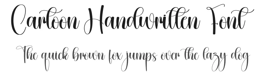 Cartoon Handwritten Font by creativeletter — Script Handwritten Font