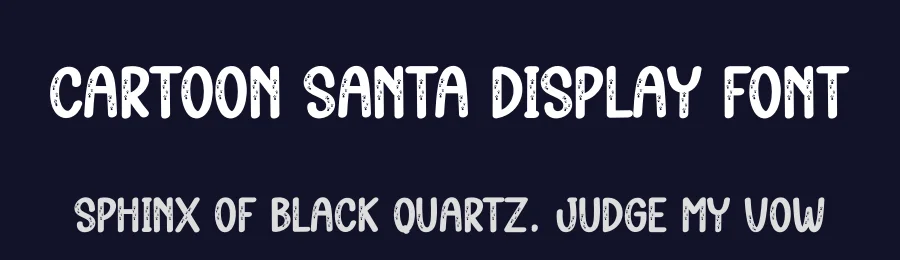 Cartoon Santa Display Font by andikastudio — Display Font — thumbnail 2