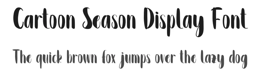 Cartoon Season Display Font by inermediaSTUDIO — Display Font