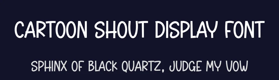 Cartoon Shout Display Font by andikastudio — Display Font — thumbnail 2