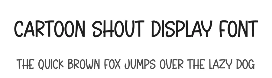 Cartoon Shout Display Font by andikastudio — Display Font
