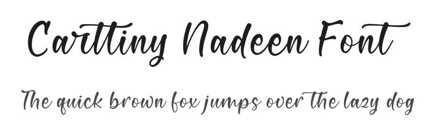 Carttiny Nadeen Font by perspectype — Script Handwritten Font