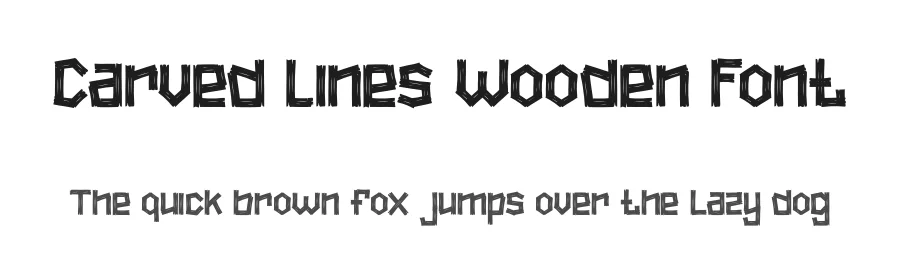 Carved Lines Wooden Font by PutraCetol Studio — Display Font