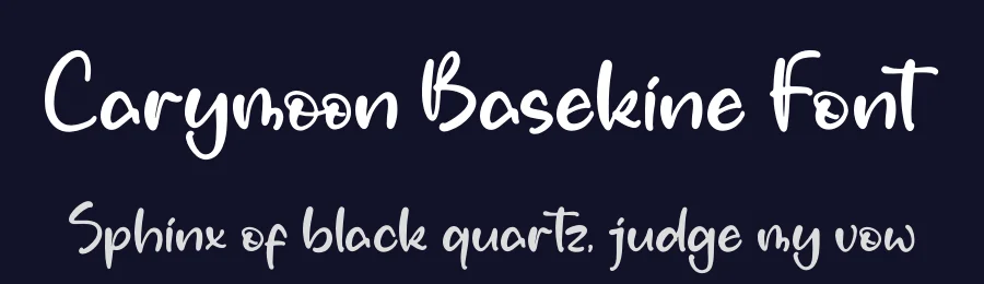 Carymoon Basekine Font by letterfabric — Script Handwritten Font — thumbnail 2