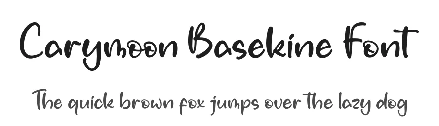 Carymoon Basekine Font by letterfabric — Script Handwritten Font