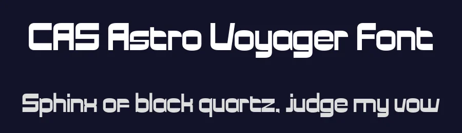 CAS Astro Voyager Font by Casloop Studio — Display Font — thumbnail 2
