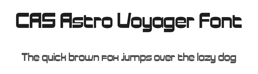 CAS Astro Voyager Font by Casloop Studio — Display Font