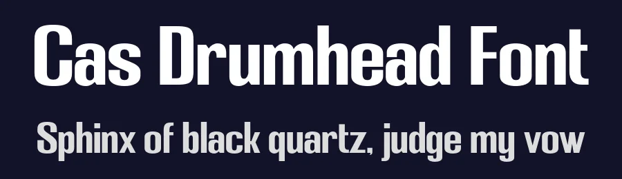 Cas Drumhead Font by Casloop Studio — Display Font — thumbnail 2