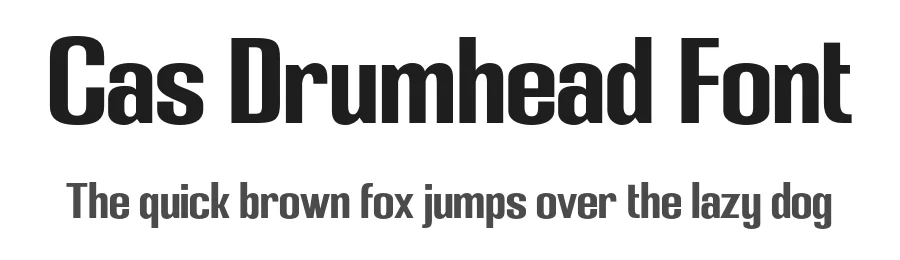 Cas Drumhead Font by Casloop Studio — Display Font
