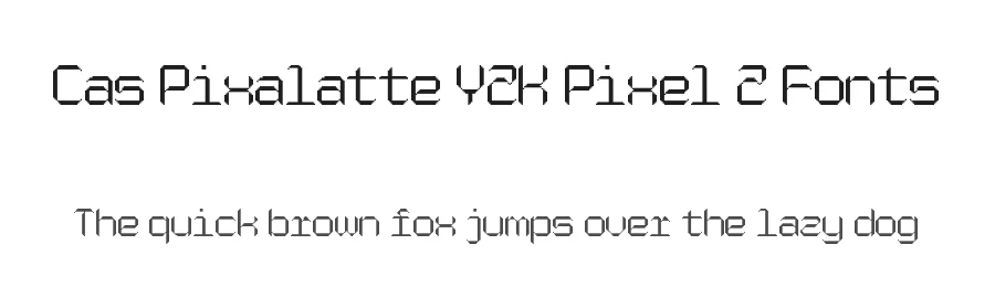 Cas Pixalatte Y2K Pixel 2 Fonts by Casloop Studio — Decorative Font
