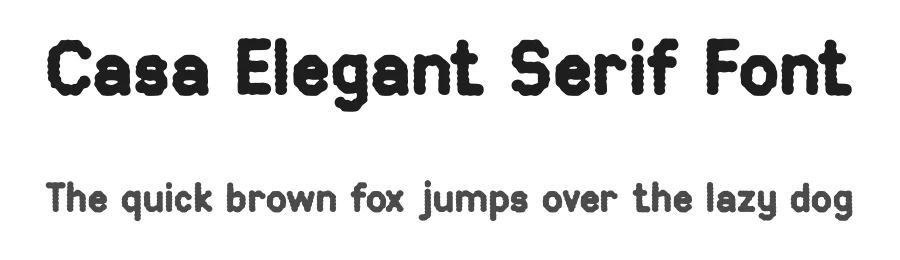 Casa Elegant Serif Font by AstutiStudio — Serif Font