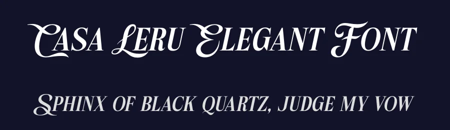 Casa Leru Elegant Font by hishand studio — Script Handwritten Font — thumbnail 2