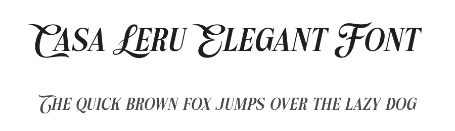 Casa Leru Elegant Font by hishand studio — Script Handwritten Font
