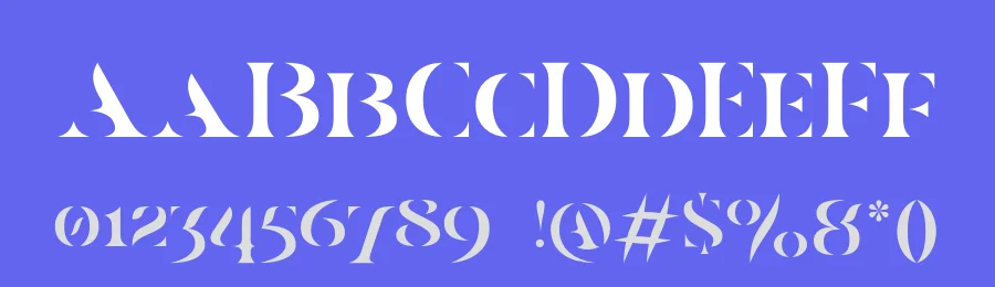 Casa Stencil Typeface by Pangram Pangram — Serif Font — thumbnail 3