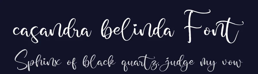 casandra belinda Font by glorytype — Script Handwritten Font — thumbnail 2