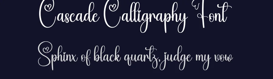 Cascade Calligraphy Font by creativeletter — Script Handwritten Font — thumbnail 2
