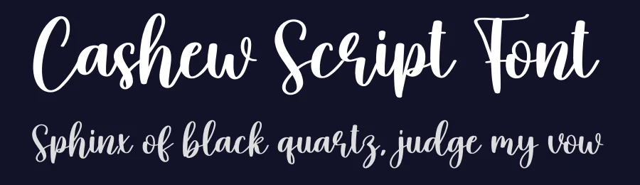 Cashew Script Font by creativeletter — Script Handwritten Font — thumbnail 2