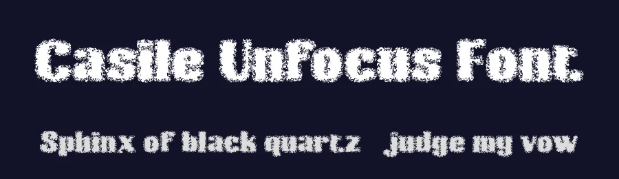 Casile Unfocus Font by craftsupplyco — Display Font — thumbnail 2