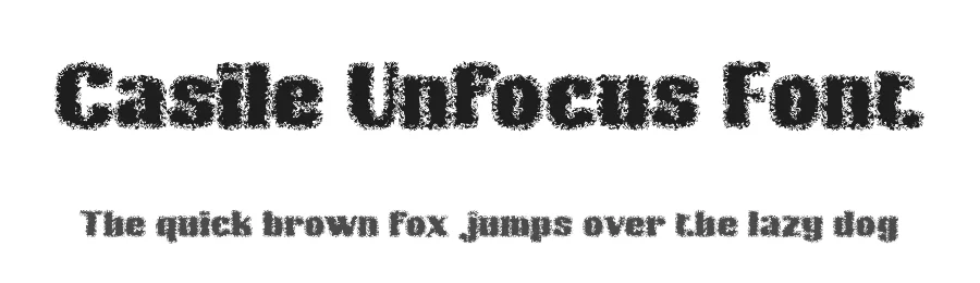 Casile Unfocus Font by craftsupplyco — Display Font