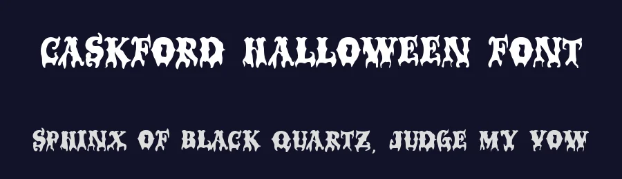 Caskford Halloween Font by Dm Studio — Display Font — thumbnail 2