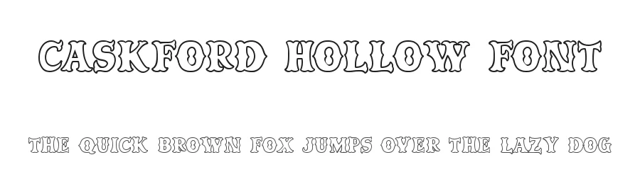 Caskford Hollow Font by Dmletter studio — Display Font