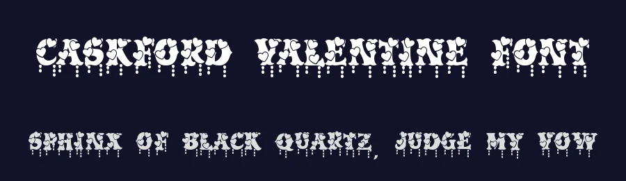Caskford Valentine Font by Dmletter studio — Display Font — thumbnail 2