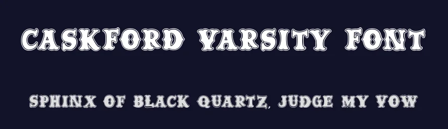 Caskford Varsity Font by Dmletter studio — Display Font — thumbnail 2