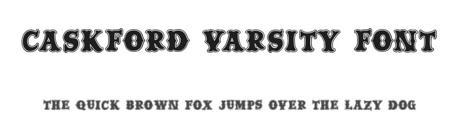 Caskford Varsity Font by Dmletter studio — Display Font