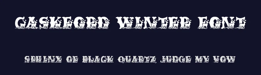 Caskford Winter Font by Dmletter studio — Display Font — thumbnail 2