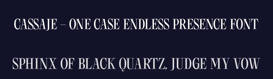 Cassaje – One Case Endless Presence Font by Casloop Studio — Decorative Font — thumbnail 2