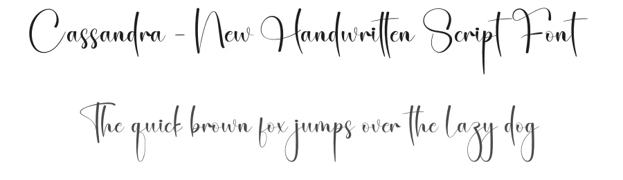 Cassandra – New Handwritten Script Font by creativeletter — Script Handwritten Font