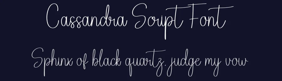 Cassandra Script Font by creativeletter — Script Handwritten Font — thumbnail 2
