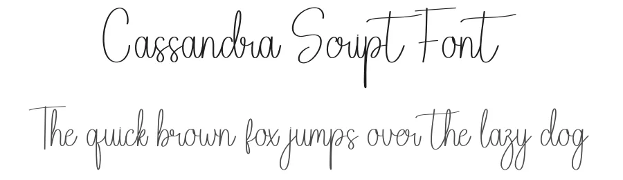Cassandra Script Font by creativeletter — Script Handwritten Font