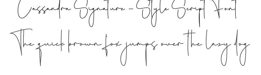 Cassandra Signature – Style Script Font by creativeletter — Script Handwritten Font
