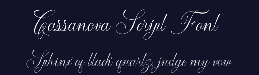 Cassanova Script Font by SlexStudio — Script Handwritten Font — thumbnail 2