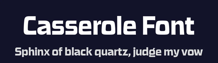 Casserole Font by James Edmondson — Display Font — thumbnail 2