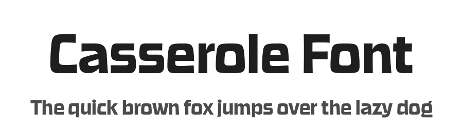 Casserole Font by James Edmondson — Display Font