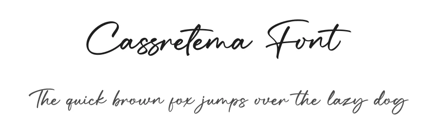 Cassretema Font by Basnistudio — Script Handwritten Font