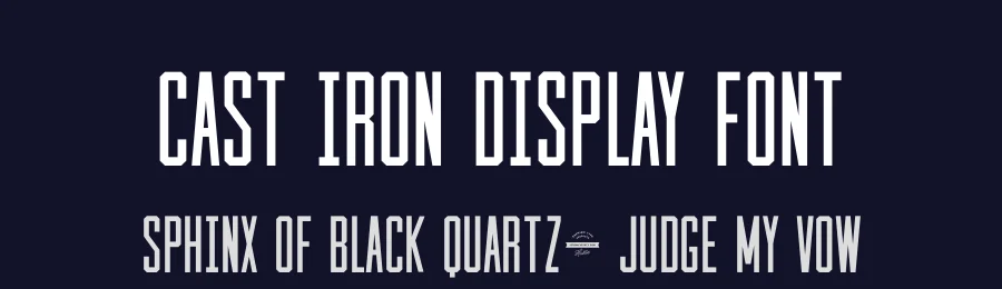 Cast Iron Display Font by Hustle Supply Co — Display Font — thumbnail 2
