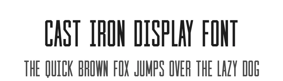Cast Iron Display Font by Hustle Supply Co — Display Font