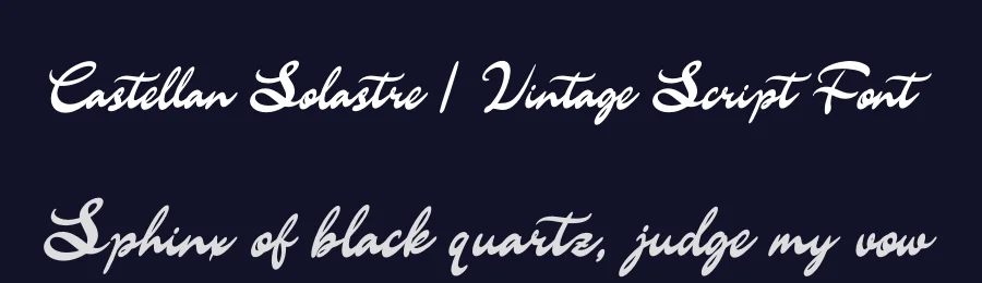 Castellan Solastre | Vintage Script Font by Gracetypestudio — Script Handwritten Font — thumbnail 2